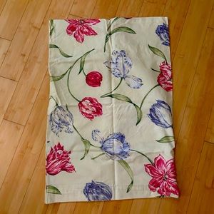 Handmade cotton floral standard pillowcases